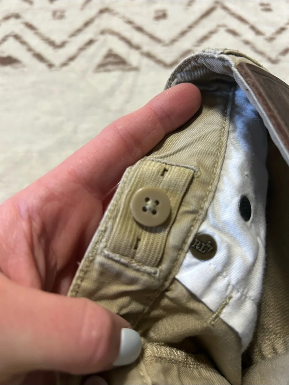 Polo Ralph Lauren Boys Khaki Pants Size 6 Adjustable Waist Straight Leg Preppy